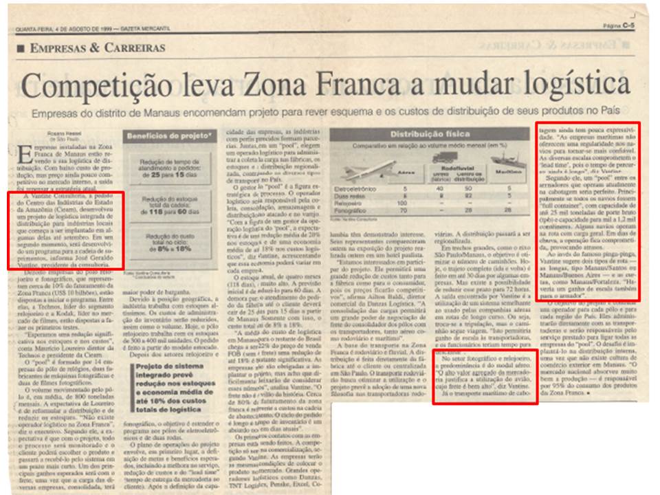 COMPETIÇÃO LEVA ZONA FRANCA A MUDAR LOGÍSTICA