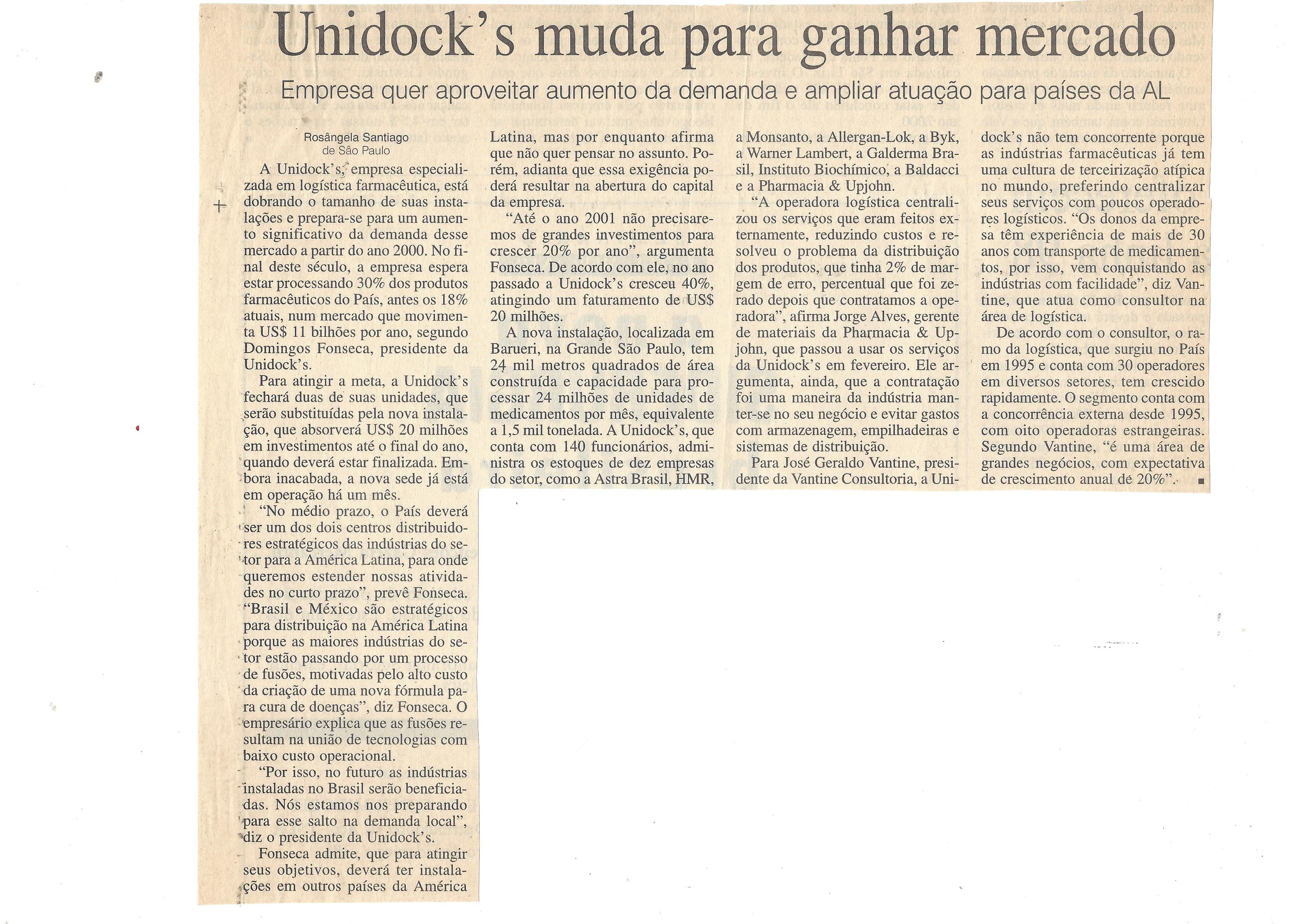 UNIDOCK´S MUDA PARA GANHAR MERCADO