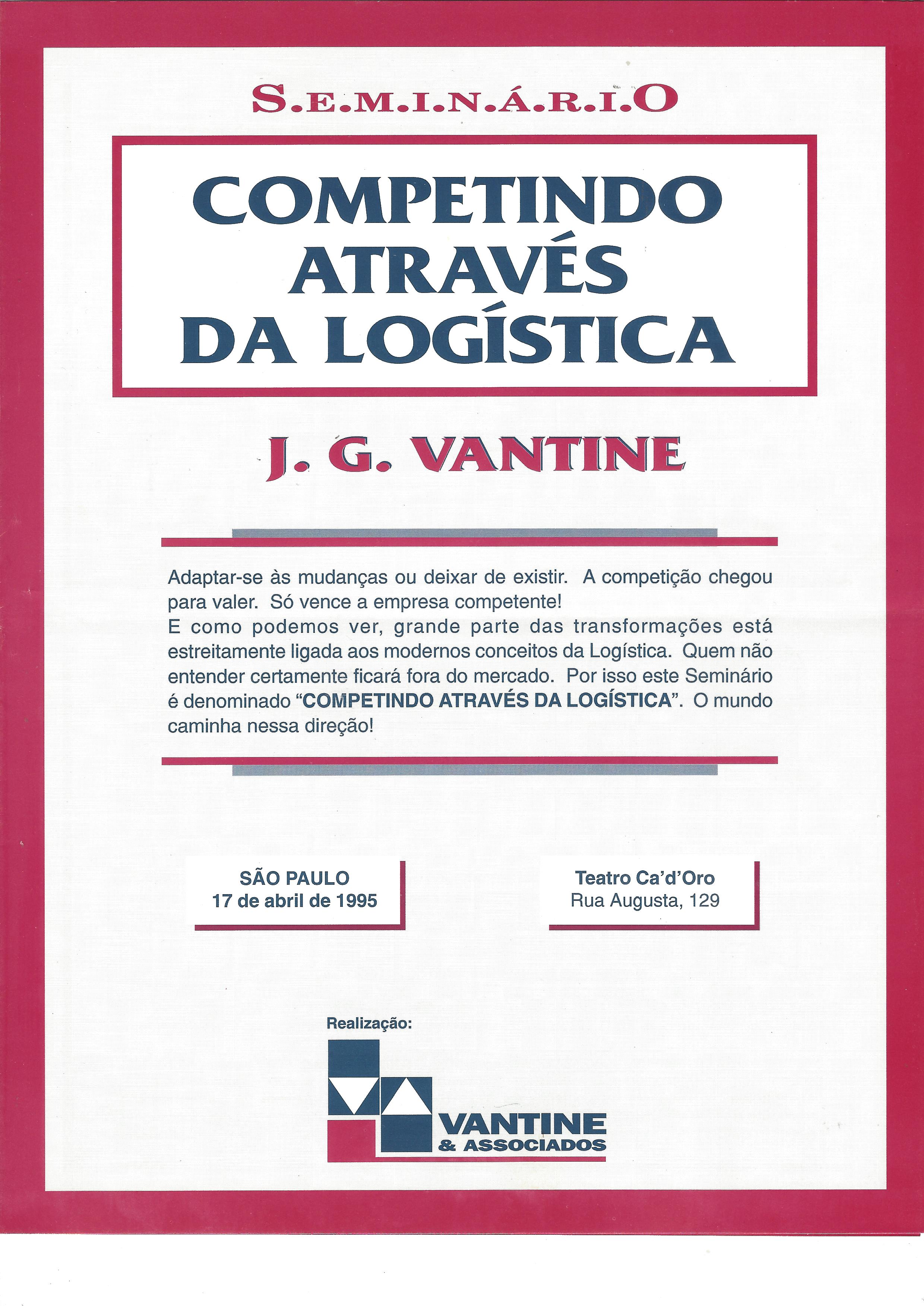 SEMINÁRIO – COMPETINDO ATRAVÉS DA LOGÍSTICA