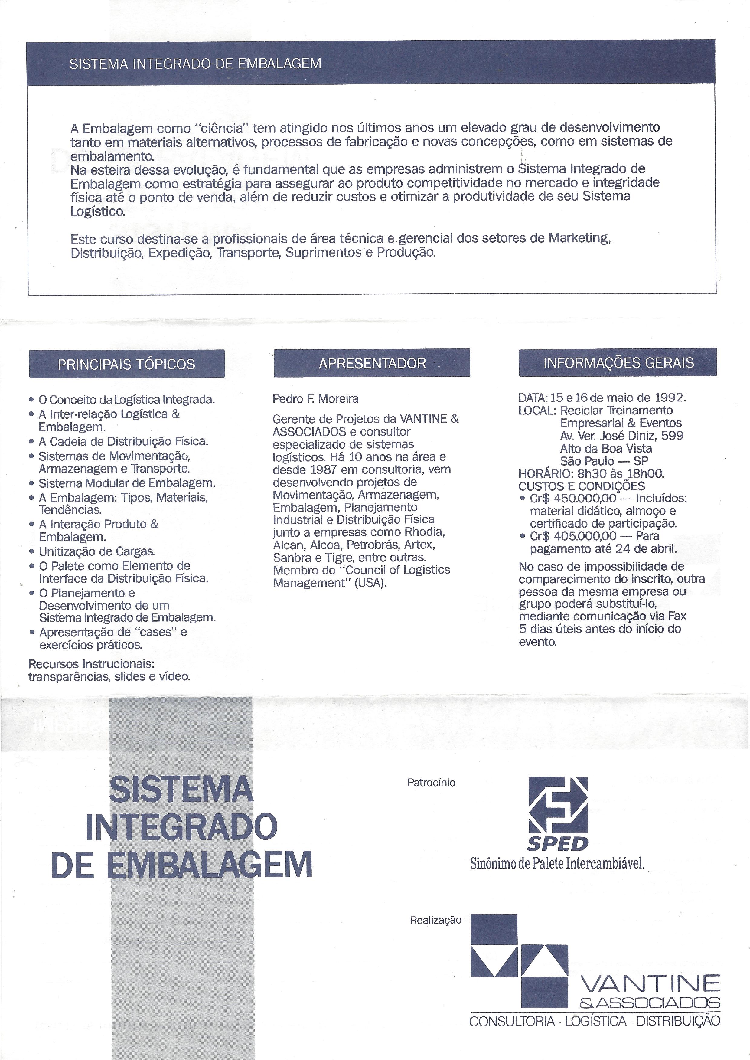 sistema integrado de embalagem