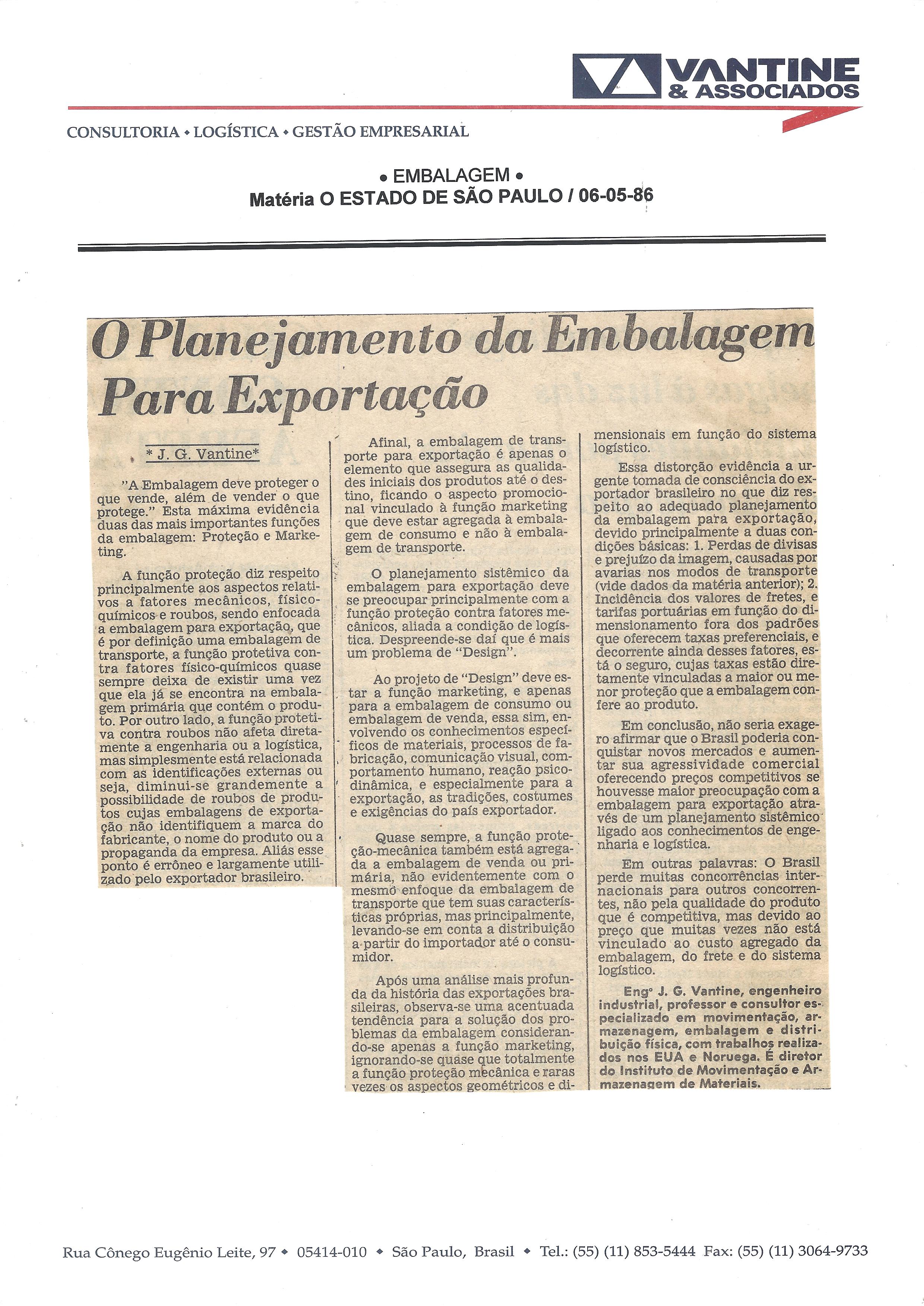 o planejamento da embalagem para exportação – o estado de são paulo