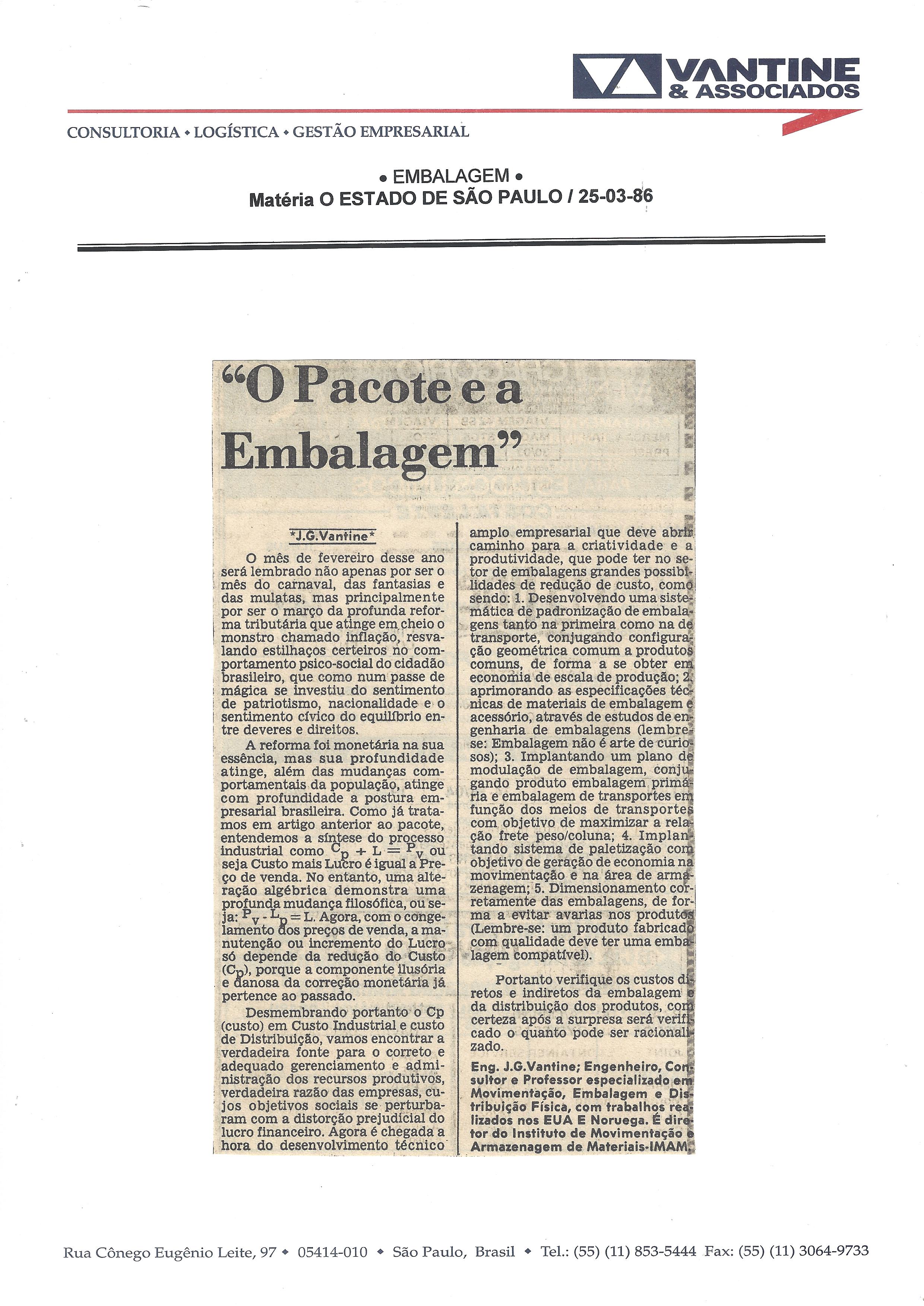 o pacote e a embalagem – o estado de são paulo